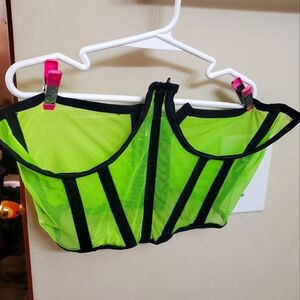 Neon Green Underwire Corset